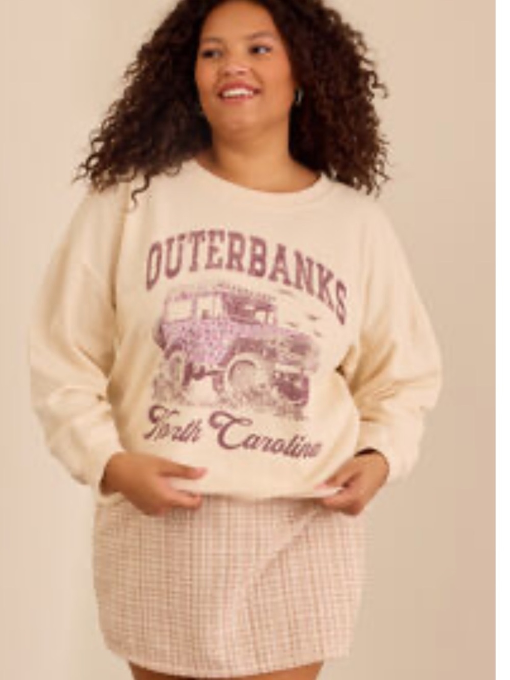 Arula Outer Banks Crewneck Sweatshirt 2X Floral NWT